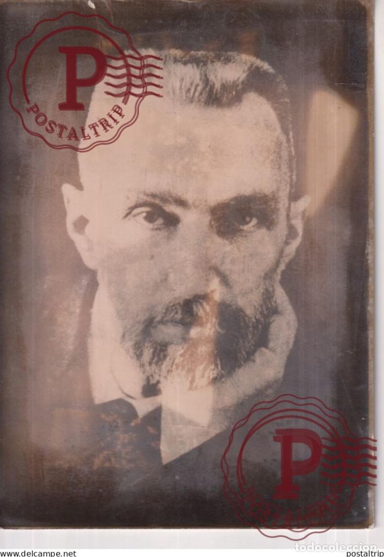 Fotograf&iacute;a antigua: PIERRE CURIE PRIX NOBEL DE PHYSIQUE PERE DE PIEZO ELECTRICITE RADIUM 18*13CM press photo SCIENTIST