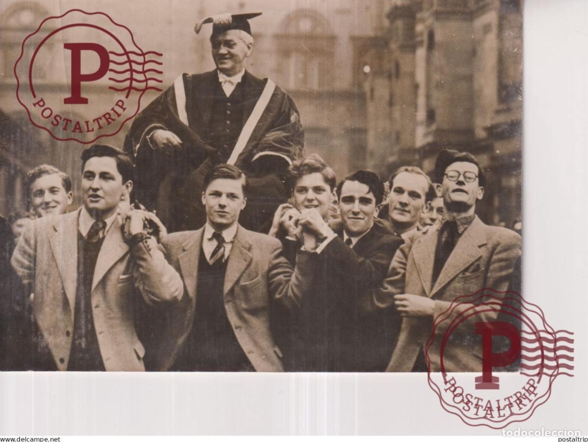 Fotograf&iacute;a antigua: SIR ALEXANDER FLEMING RECTEUR UNIVERSITE EDINBOURG UNIVERSITY EDINBURGH PENICILLIE 18*13CM press pho