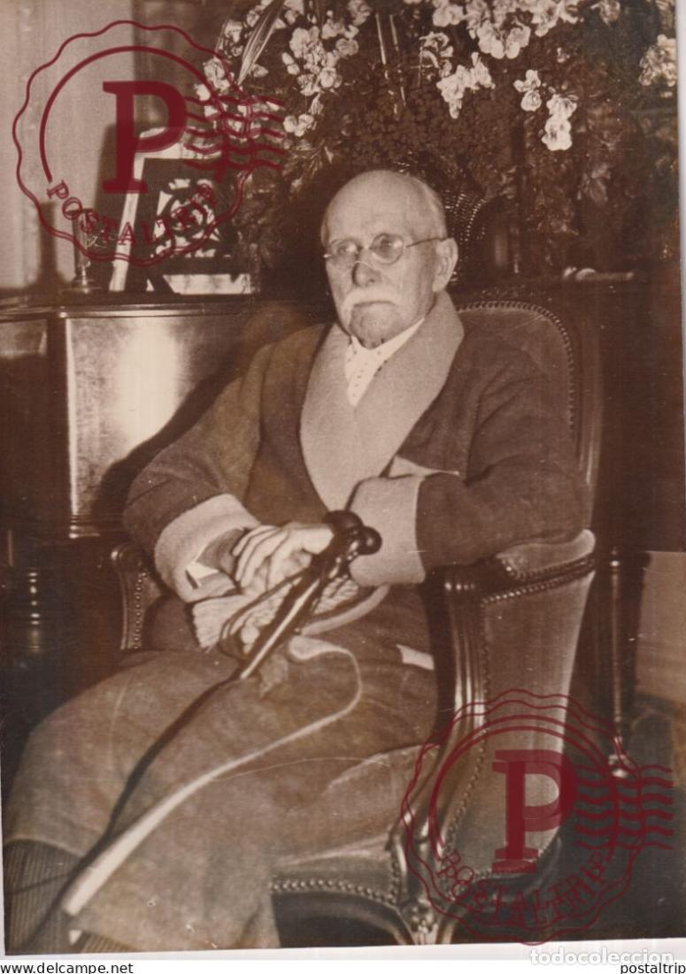 Fotograf&iacute;a antigua: LE PERE DE LA TSF EDOUARD BRANLY 20 ANNIVERSAIRE DE LA MORT 18*13CM press photo SCIENTIST SCIENCE