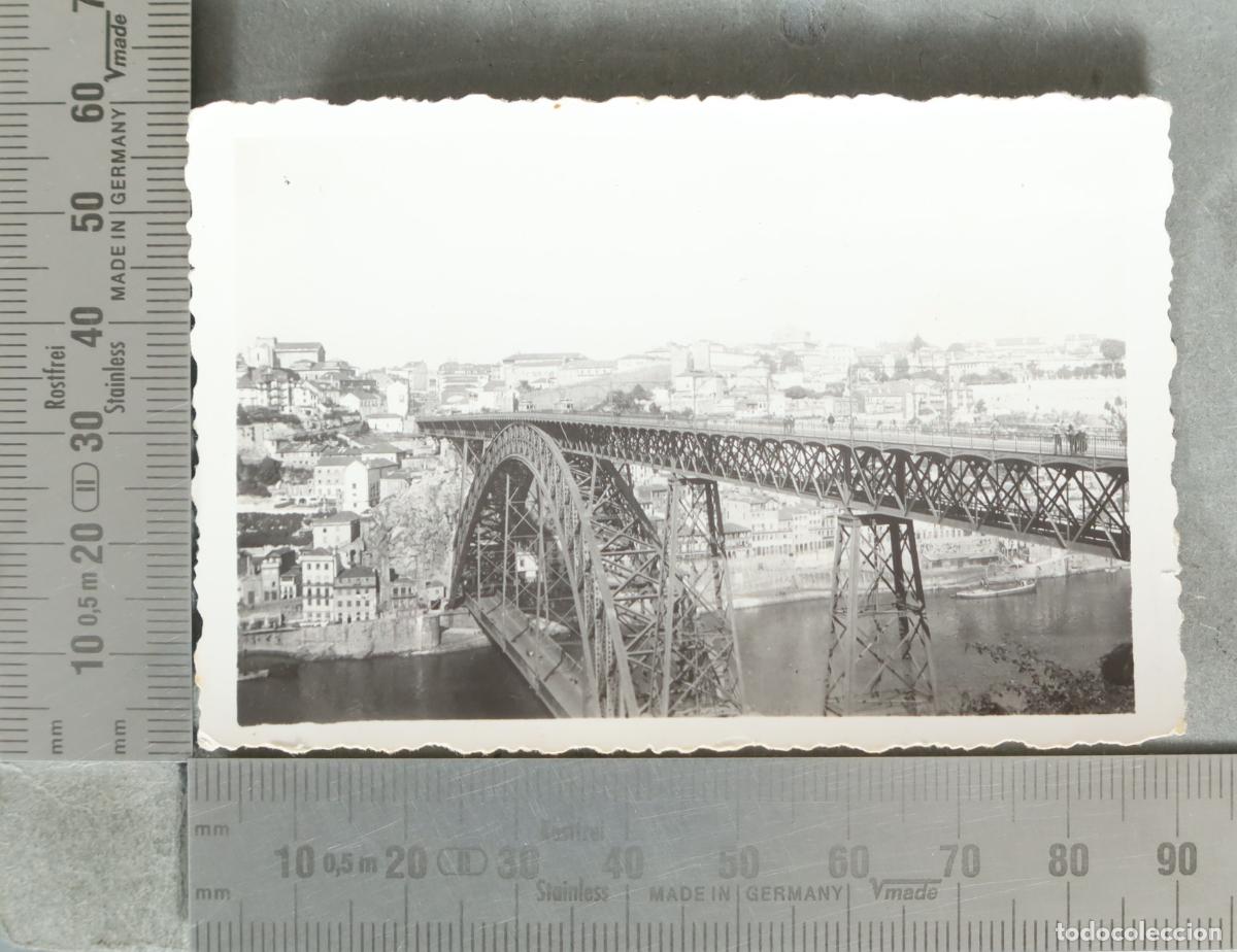 Fotograf&iacute;a antigua: FOTOGRAFIA. Oporto - Puente de Don Luis 1935