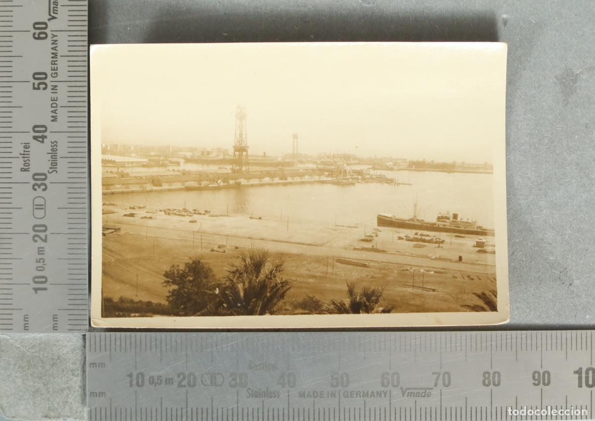 Fotograf&iacute;a antigua: FOTOGRAFIA. Barcelona - Vista del puerto hacia 1930