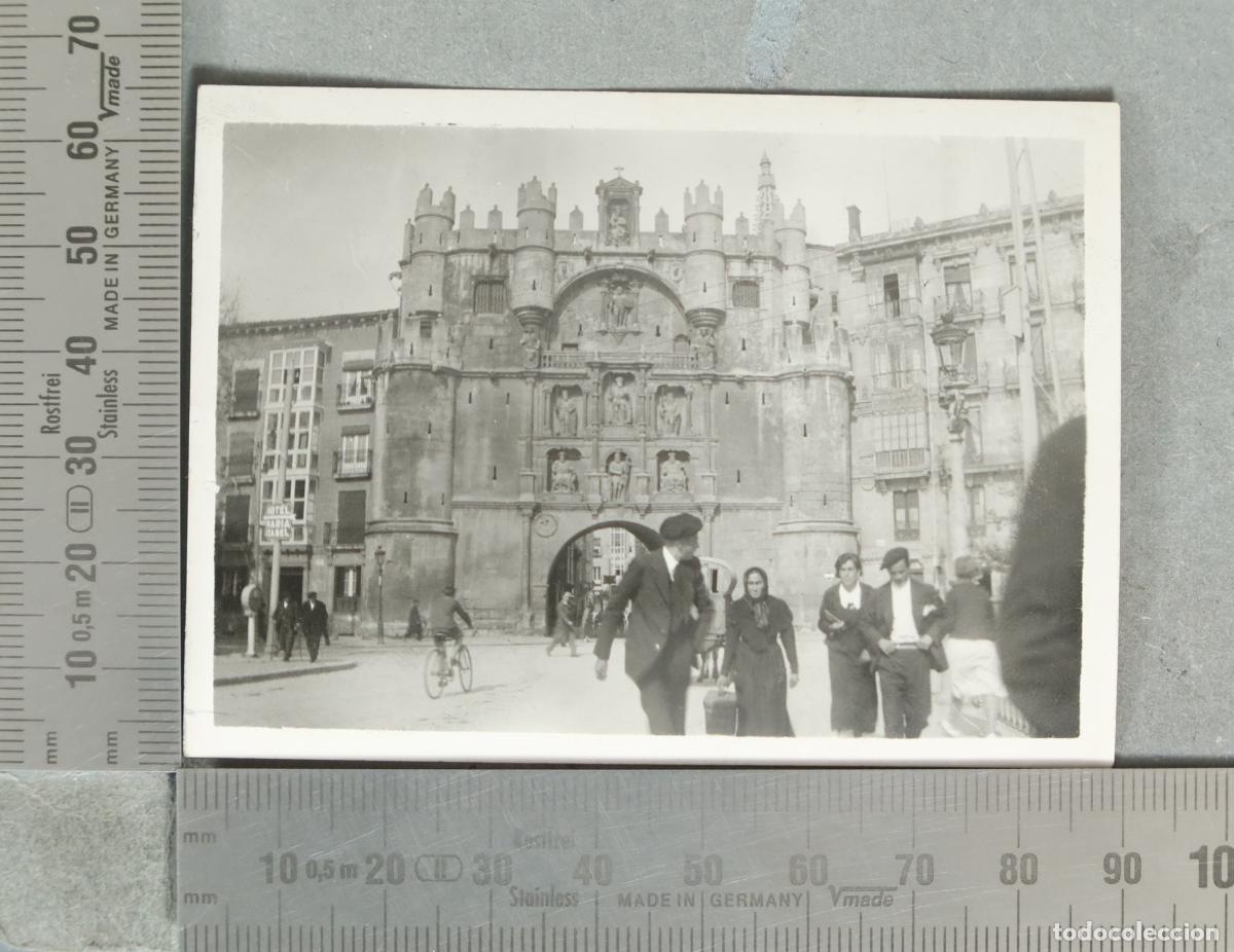 Fotograf&iacute;a antigua: FOTOGRAFIA. Burgos - Arco de Santa Mar&iacute;a hacia 1930