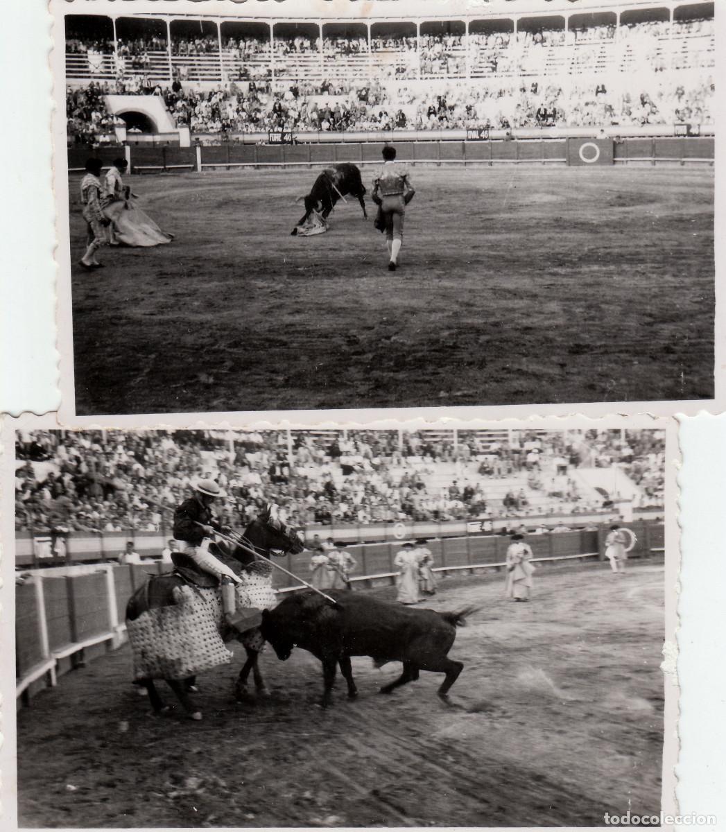 Fotograf&iacute;a antigua: Dos fotos. Corrida de Toros. Tenerife?. Laboratorios Fotogr&aacute;ficos Teide. A&ntilde;os 50 bm
