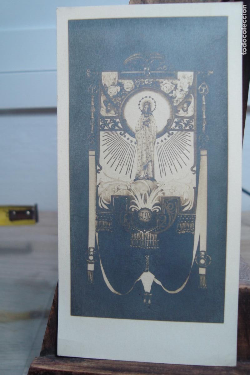 Fotograf&iacute;a antigua: ANTIGUA FOTOGRAFIA DE VIRGEN SIN IDENTIFICAR.
