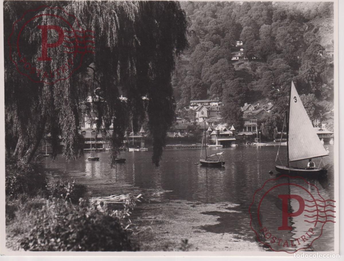 Antique Photography: ASIA. INDIA. INDE. NANITAL YACHTING ON THE LAKE. PHOTO FOTO. 21X16CM