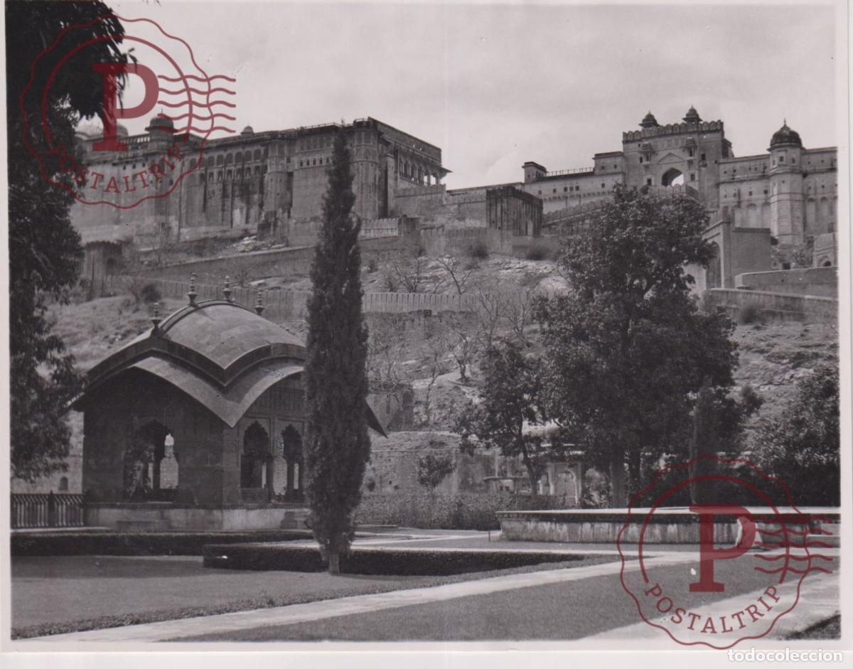 Antique Photography: ASIA. INDIA. INDE. JAIPUR AMBEAR A GLIMPSE OF THE PALACE. PHOTO FOTO. 21X16CM