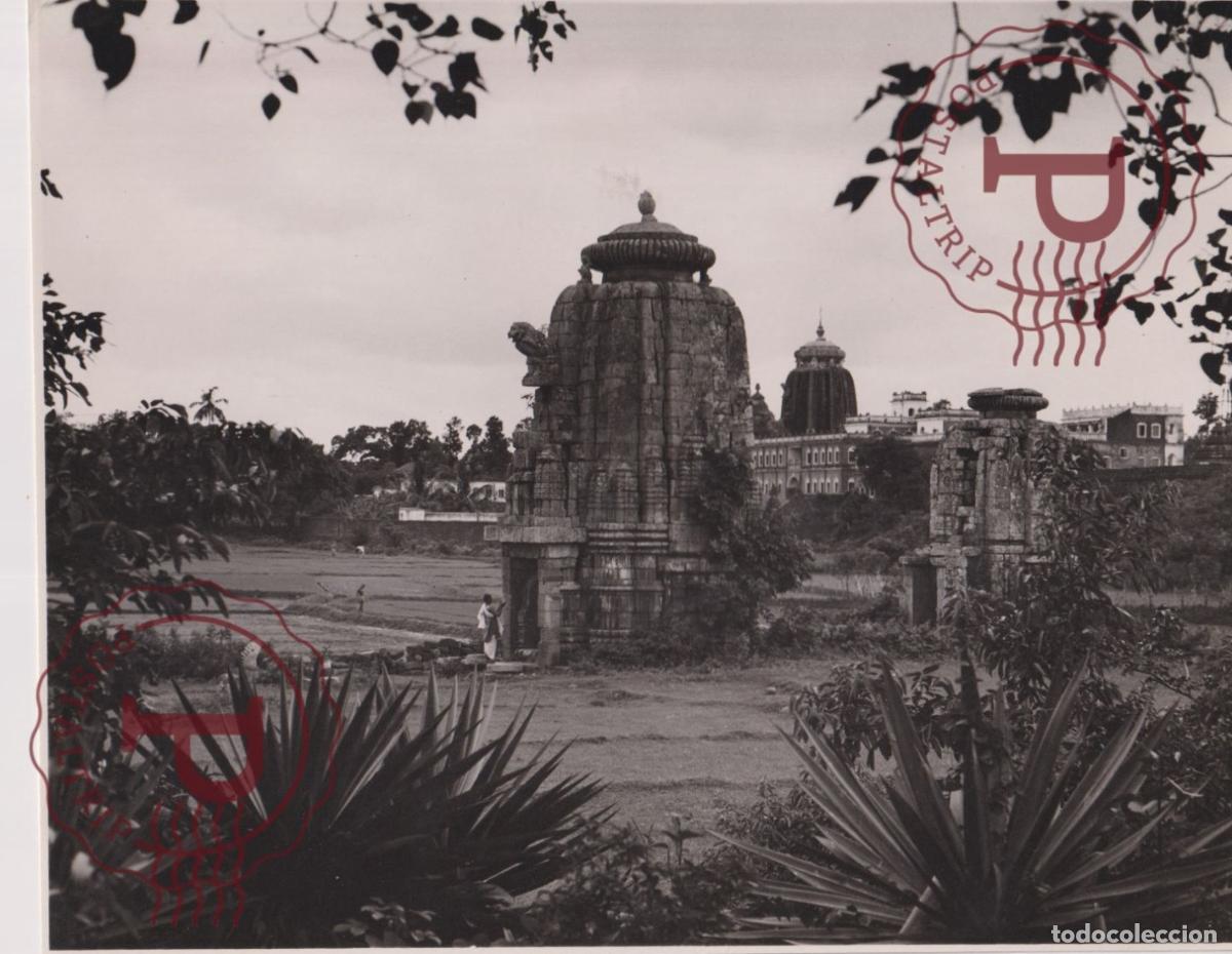 Antique Photography: ASIA. INDIA. INDE. BHUVANESHWAR. A VIEW OF TEMPLES. PHOTO FOTO. +- 23X18CM