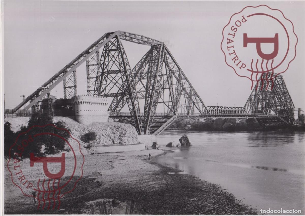 Antique Photography: ASIA. INDIA. INDE. LANSDOWNE BRIDGE OVER INDUS AT SUKKAR N.W. RAILWAY. PHOTO FOTO. +- 25.5X18CM