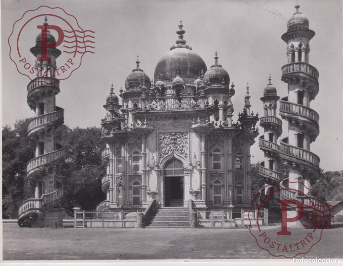 Fotograf&iacute;a antigua: ASIA. INDIA. INDE. JUNAGAD STATE KATHIWAR THE TOMB OF VAZIER SAHEE BADAUDDIN BAHAI... PHOTO FOTO.