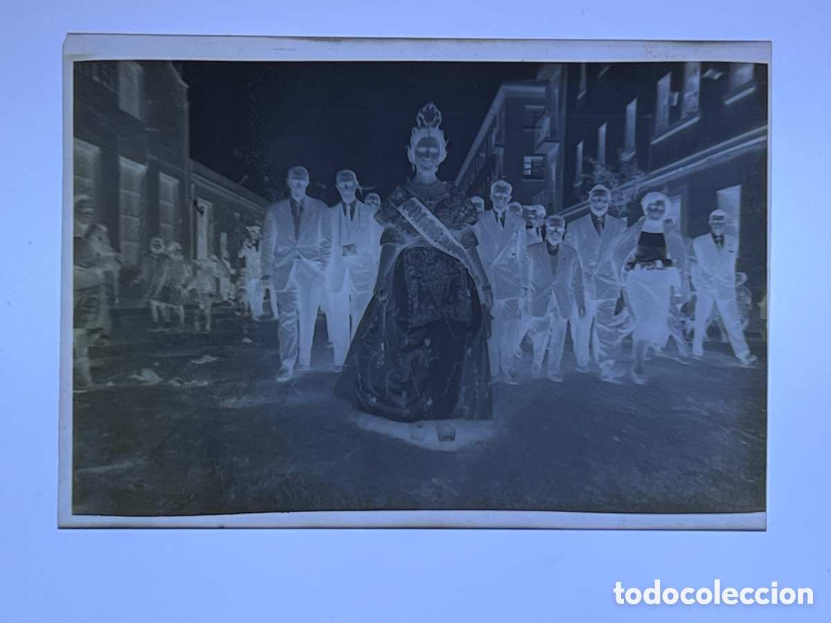 Fotograf&iacute;a antigua: FALLAS Y FALLERAS Clich&eacute; Celuloide (4,5 x 7) Ciutat vella Barri del Carme ? (1930-40?) Casa Escuder