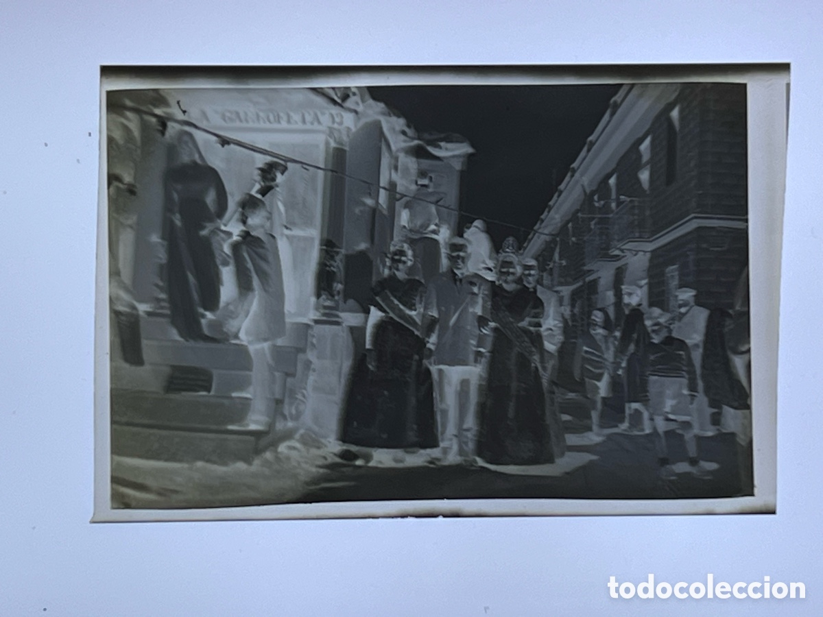 Fotograf&iacute;a antigua: FALLAS Y FALLERAS Clich&eacute; Celuloide (4,5 x 7) Ciutat vella Barri del Carme ? (1930-40?) Casa Escuder