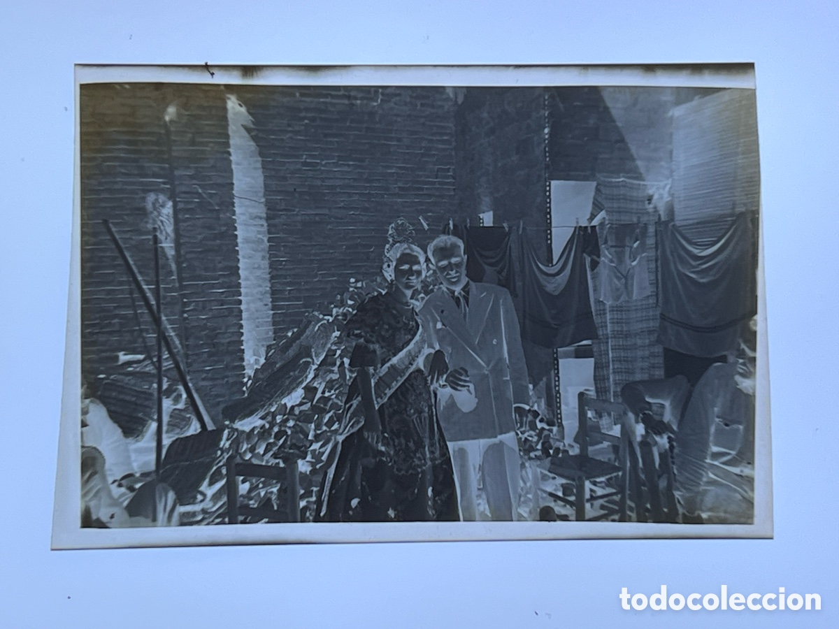 Antique Photography: FALLAS Y FALLERAS Clich&eacute; Celuloide (4,5 x 7) Ciutat vella Barri del Carme ? (1930-40?) Casa Escuder