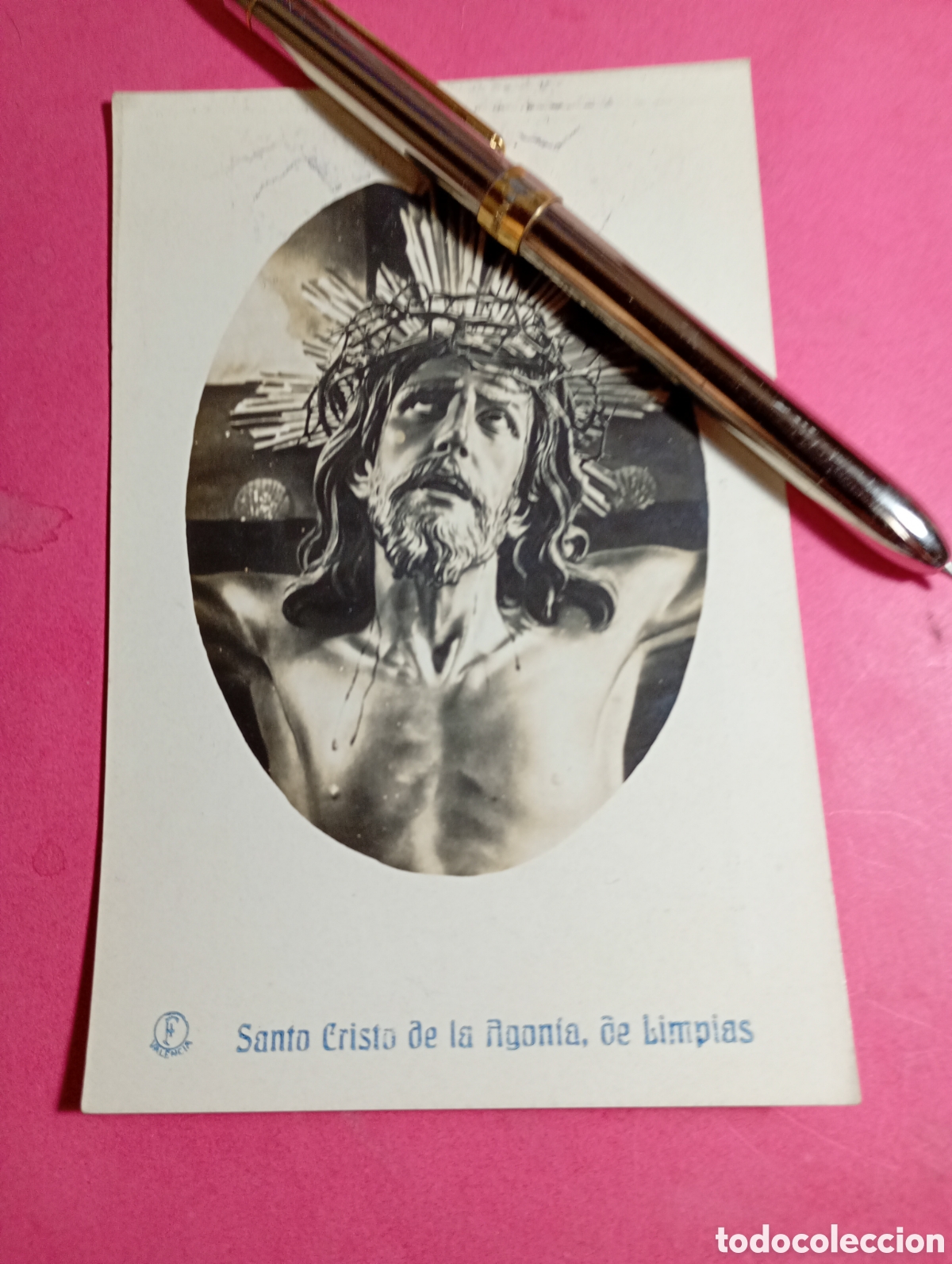 Fotograf&iacute;a antigua: ALBAIDA VALENCIA FABRICA VAPOR VELAS SANCHEZ Y TEJADA FOTO CRISTO AGONIA DE LIMPIAS CANTABRIA