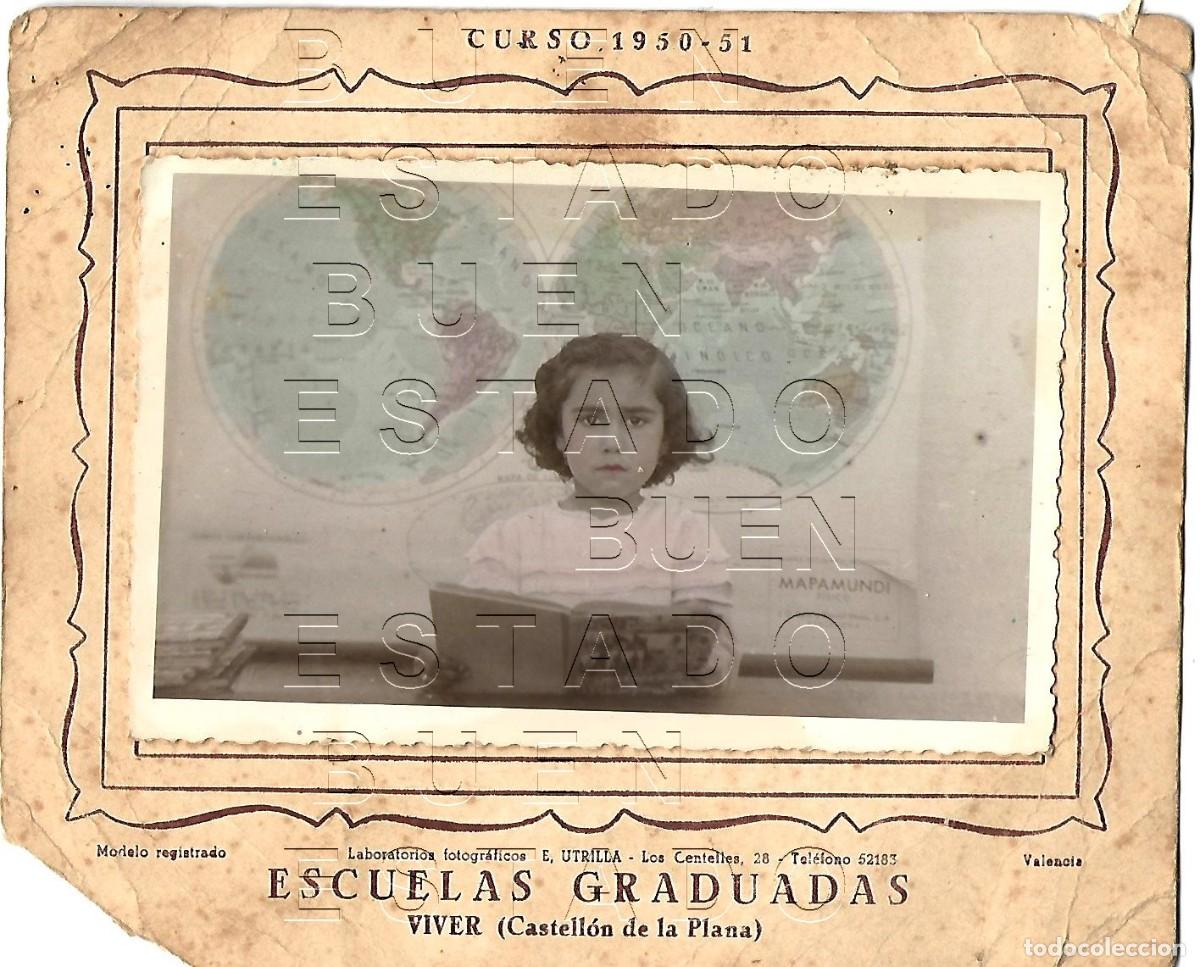 Fotografia antica: VIVER CASTELLON DE LA PLANA FOTOGRAFIA COLEGIO HIJA GUARDIA CIVIL 1950 17X14 M47