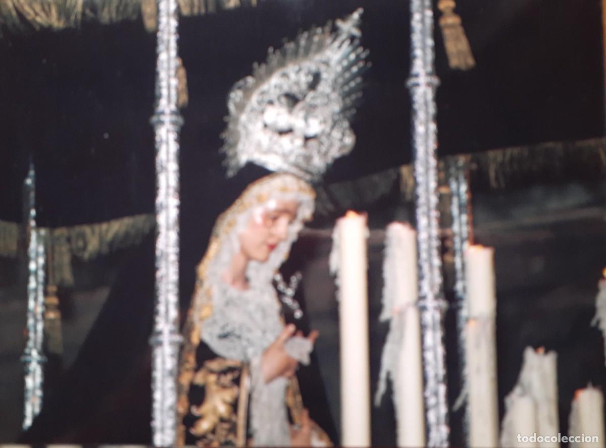 Fotografia antiga: SEMANA SANTA SEVILLA, ANTIGUA FOTOGRAFIA, PALIO VIRGEN DE LAS TRISTEZAS, 15X11 CM.