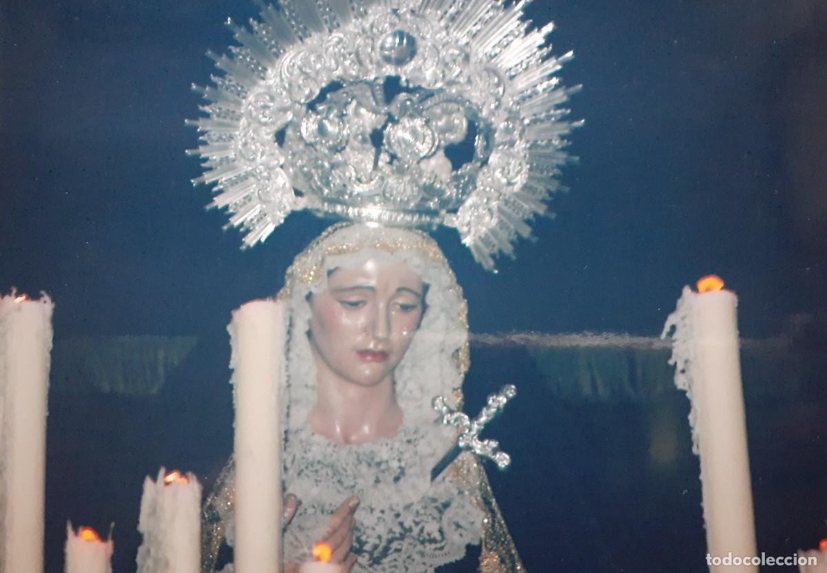 Fotografia antiga: SEMANA SANTA SEVILLA, ANTIGUA FOTOGRAFIA, PALIO VIRGEN DE LAS TRISTEZAS, 15X11 CM.