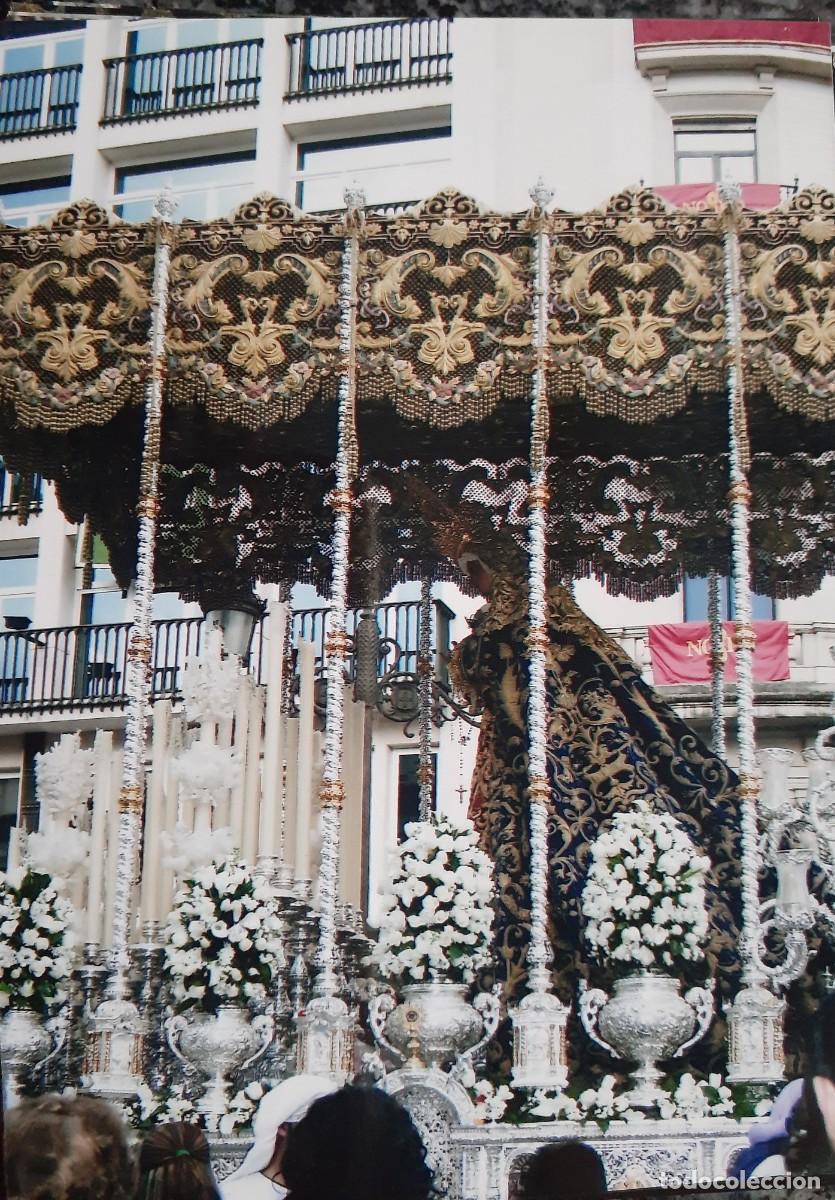 Fotografia antica: SEMANA SANTA SEVILLA, ANTIGUA FOTOGRAFIA, PALIO VIRGEN DE LAS ANGUSTIAS, 11X15 CM.