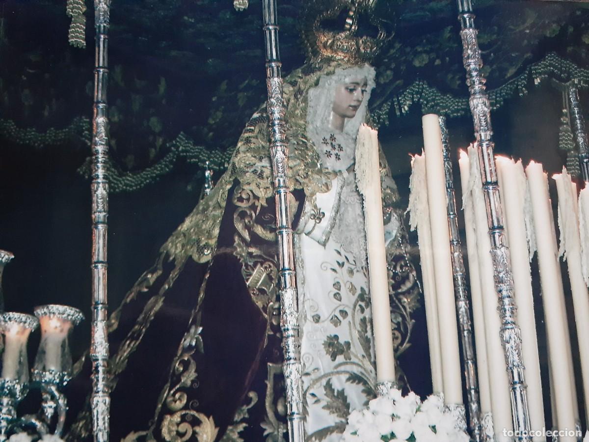 Photographie ancienne: SEMANA SANTA SEVILLA, ANTIGUA FOTOGRAFIA, PALIO VIRGEN DE REGLA (PANADEROS), 15X11 CM.