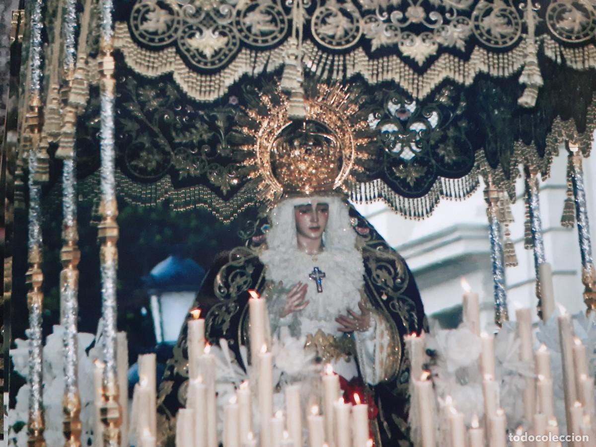 Fotograf&iacute;a antigua: SEMANA SANTA SEVILLA, ANTIGUA FOTOGRAFIA, PALIO VIRGEN DEL REFUGIO (S. BERNARDO), 15X11 CM.