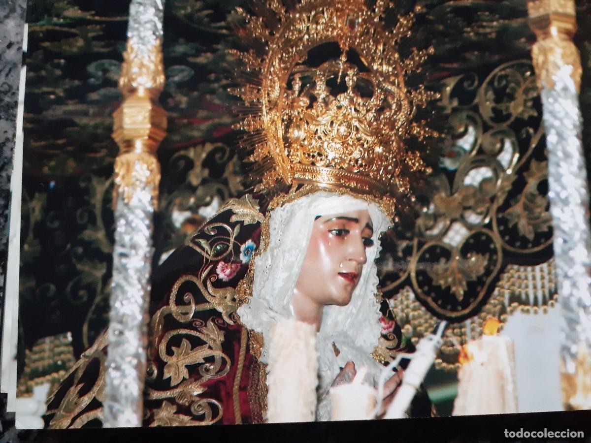 Photographie ancienne: SEMANA SANTA SEVILLA, ANTIGUA FOTOGRAFIA, PALIO VIRGEN DEL REFUGIO (S. BERNARDO), 15X11 CM.