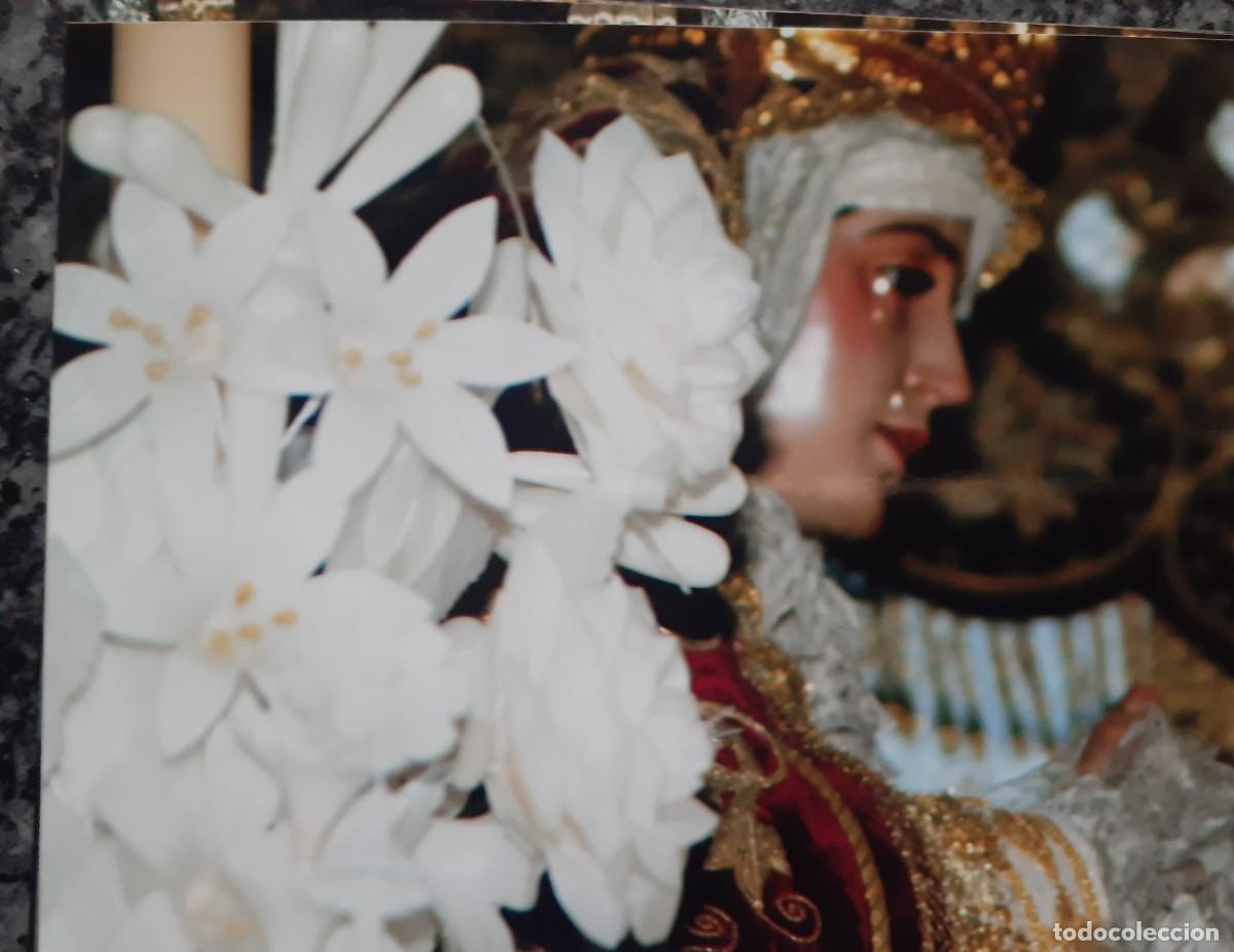 Photographie ancienne: SEMANA SANTA SEVILLA, ANTIGUA FOTOGRAFIA, PALIO VIRGEN DEL REFUGIO (S. BERNARDO), 15X11 CM.