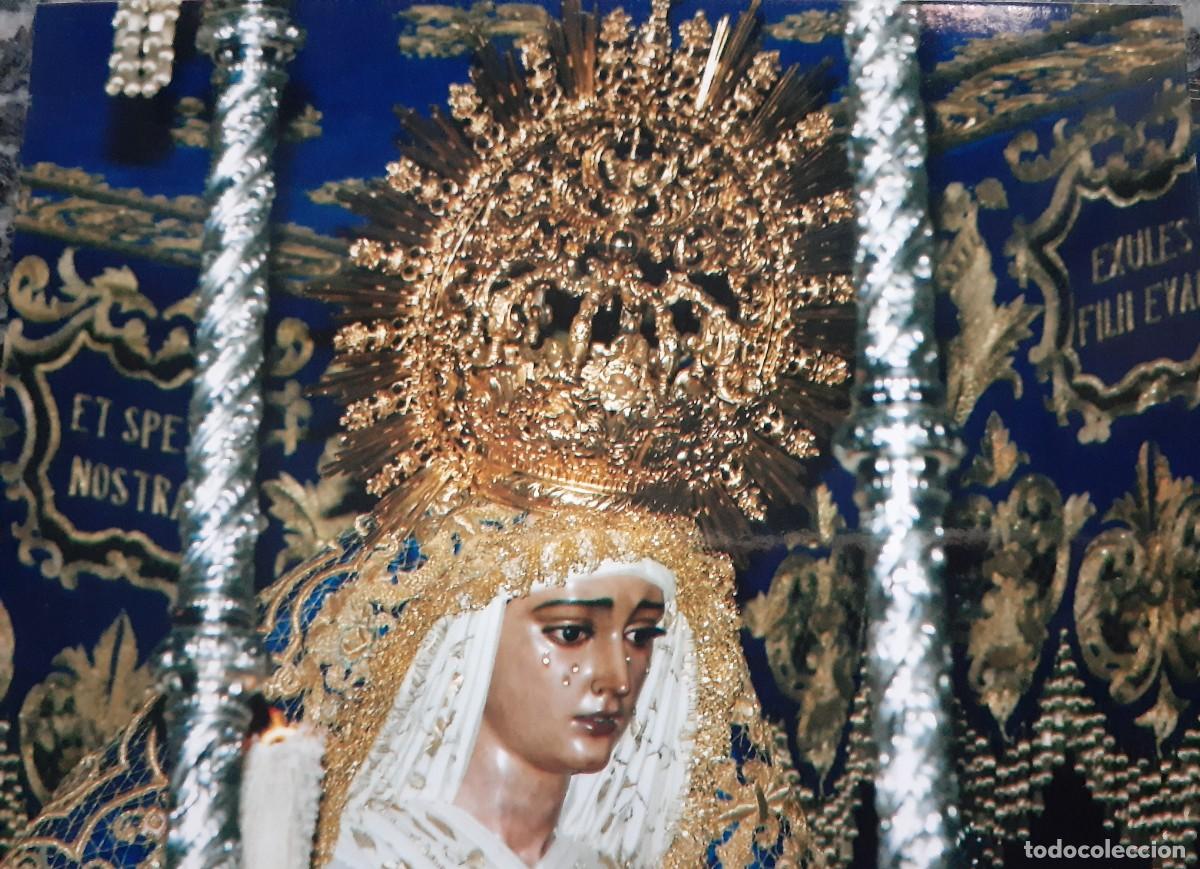 Fotografia antica: SEMANA SANTA SEVILLA, ANTIGUA FOTOGRAFIA, PALIO VIRGEN DE GUADALUPE (LAS AGUAS), 15X11 CM.
