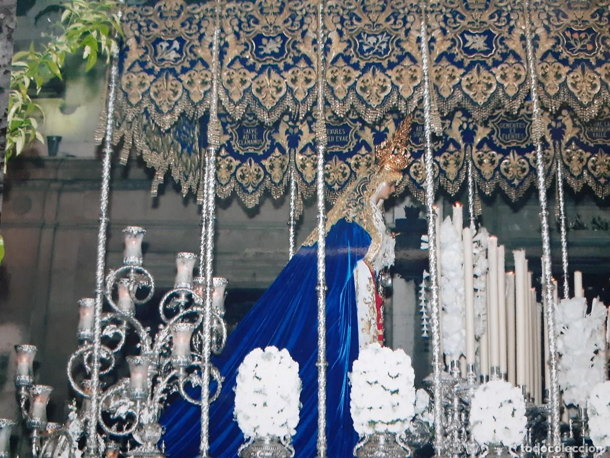 Fotograf&iacute;a antigua: SEMANA SANTA SEVILLA, ANTIGUA FOTOGRAFIA, PALIO VIRGEN DE GUADALUPE (LAS AGUAS), 15X11 CM.