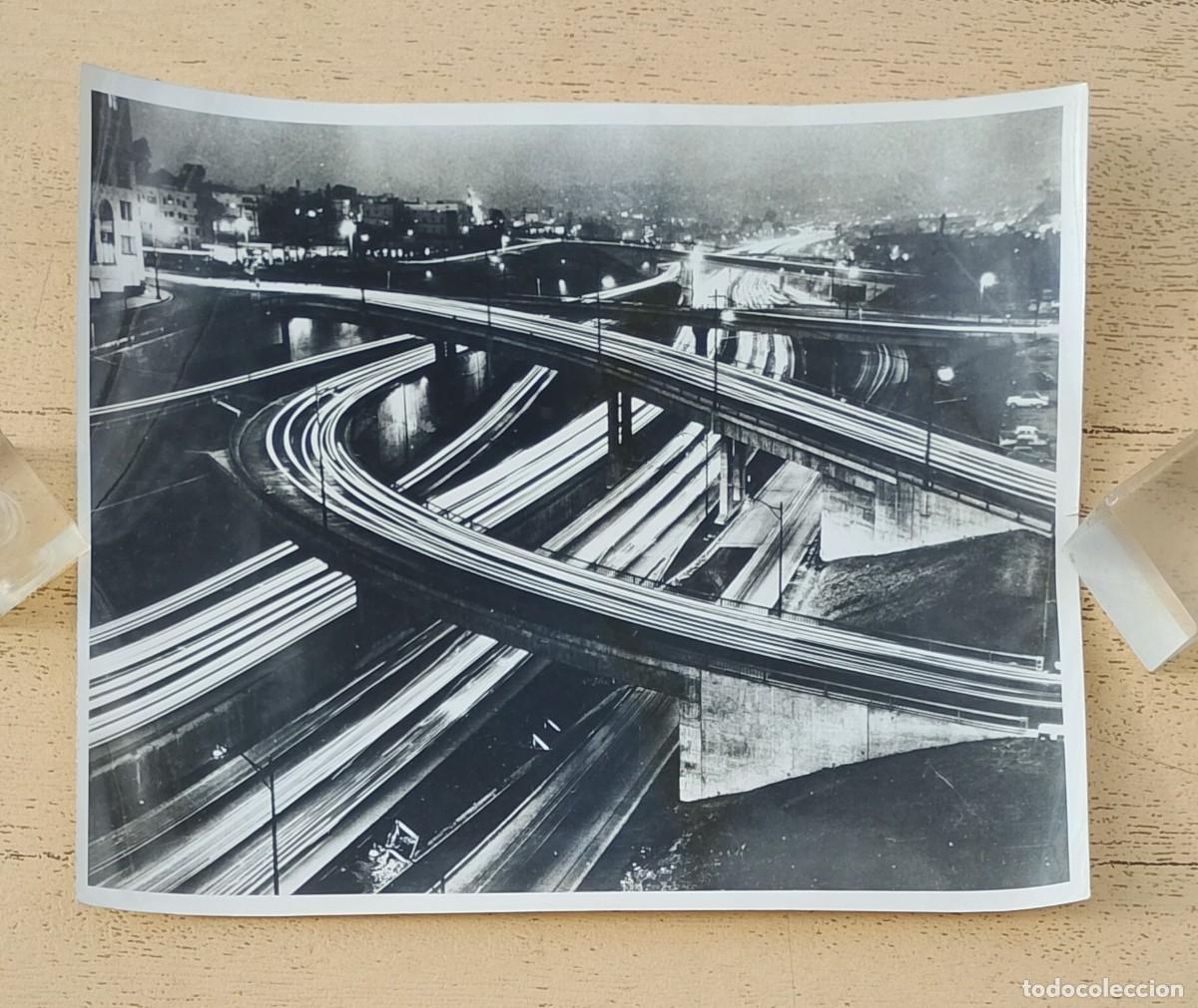 Photographie ancienne: Fotograf&iacute;a Autopista Freeway Los &Aacute;ngeles USIS PHOTO LAB