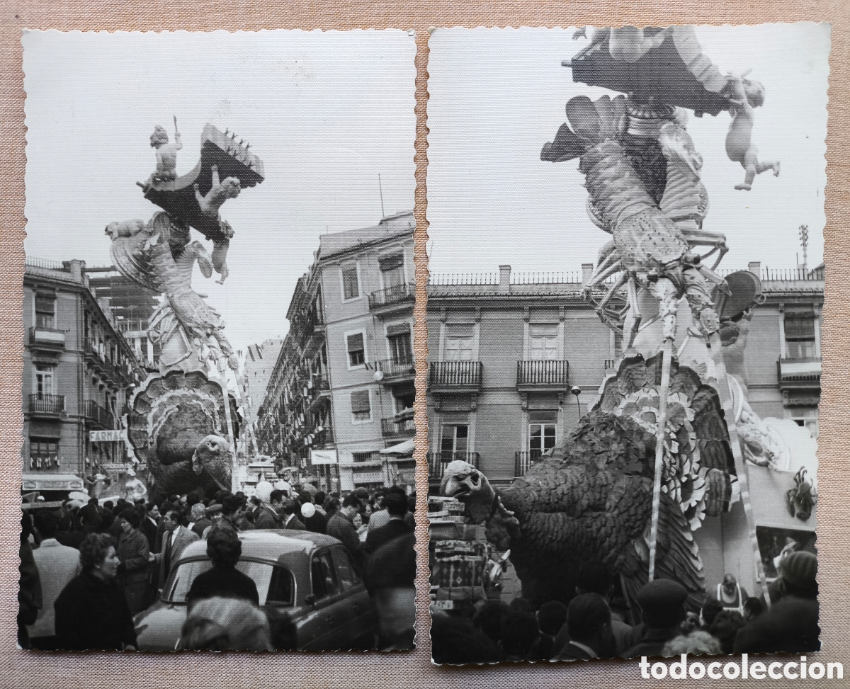 Fotografia antica: FALLA LA CAMPANADA FOTOGRAF&Iacute;A CONVENTO JERUSAL&Eacute;N FALLAS VALENCIA 1962