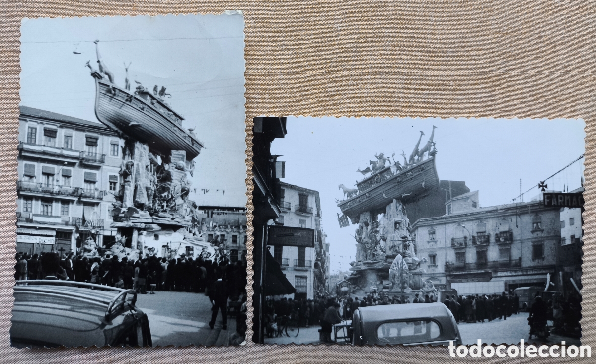 Fotografia antica: FALLA NO&Eacute; I EL SEGLE XX FOTOGRAF&Iacute;A CONVENTO JERUSAL&Eacute;N FALLAS VALENCIA 1962