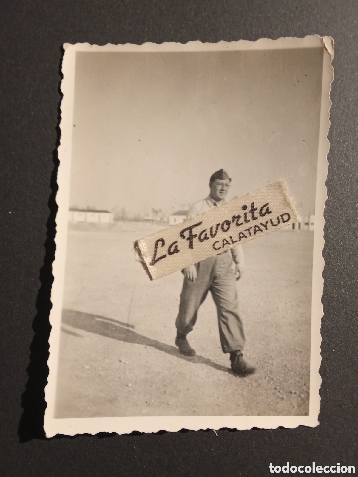 Photographie ancienne: Fotografia Zaragoza oficial aviacion, a&ntilde;os 50 , Cuartel General Sanjurjo de aviaci&oacute;n