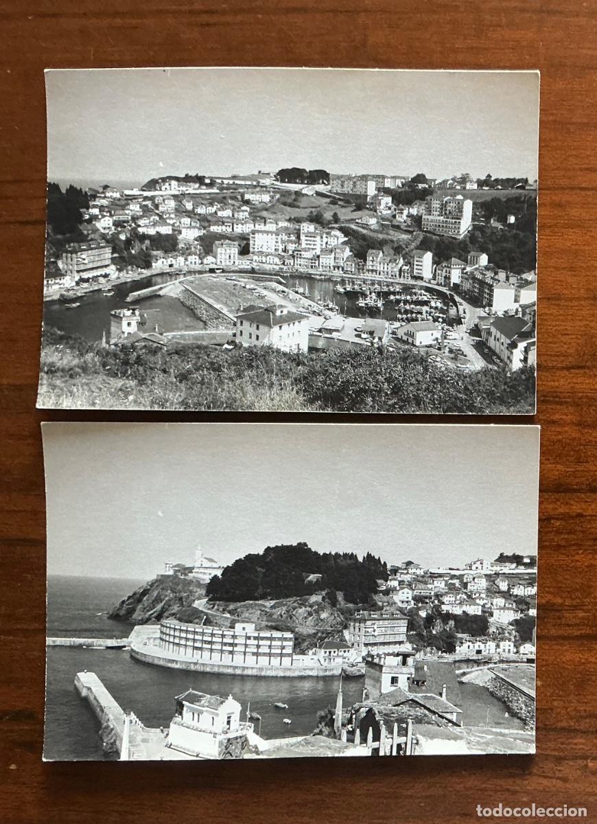 Alte Fotografie: 2 FOTOGRAF&Iacute;AS DISTINTAS VISTAS DE LUARCA ASTURIAS