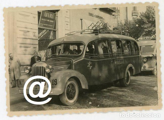 Fotografia antiga: FOTO AUTOCAR CHASIS CITROEN MATRICULA BARCELONA EMPRESA JULIA