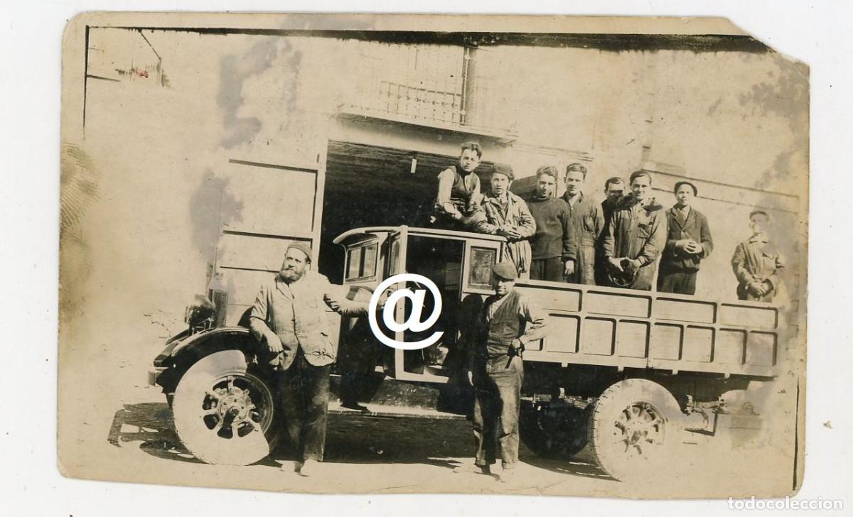 Fotograf&iacute;a antigua: FOTO CAMION ESPA&Ntilde;A A&Ntilde;OS 20/30