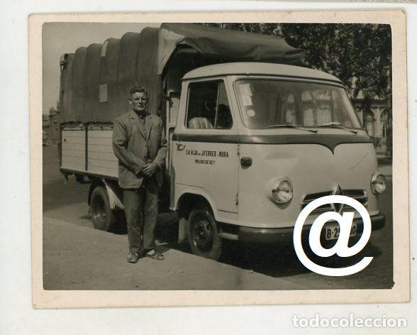 Fotograf&iacute;a antigua: FOTO CAMION BORGWARD MATRICULA BARCELONA