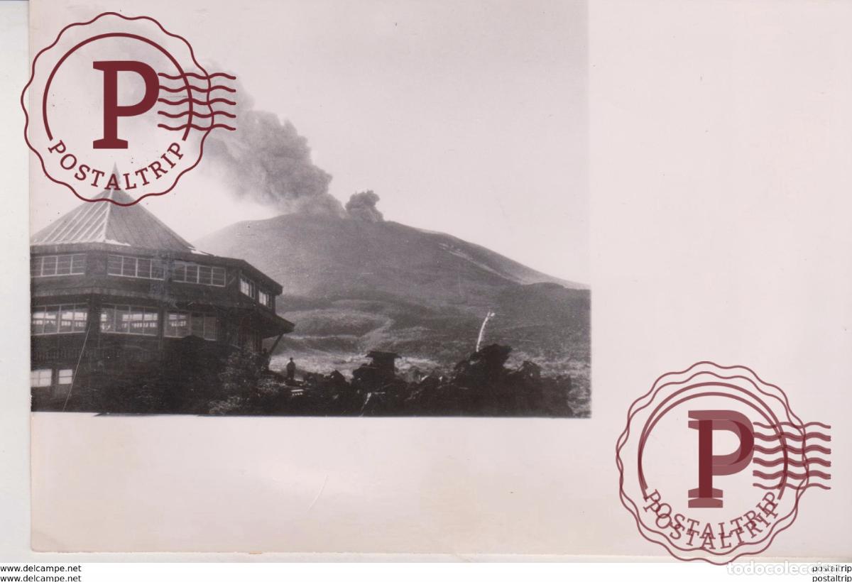 Photographie ancienne: MOUNT ASMA ERUPTION 1958 NAGANO TOKIO JAPON JAPAN PRESS fotos