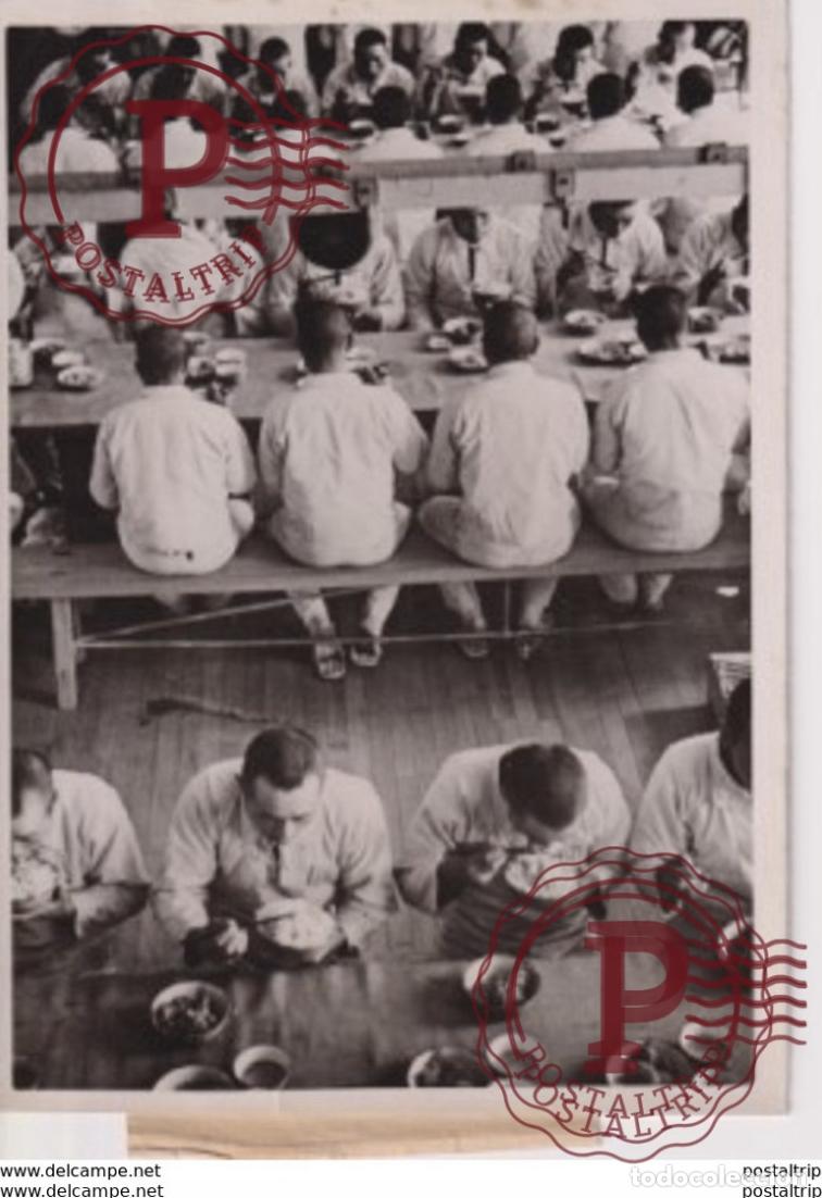 Photographie ancienne: MESSE YOKOSUKA MARINE KORPS KADETTEN WW2 WORLD WAR. 18*13CM PRESS FOTO JAPON CHINE CHINA JAPAN