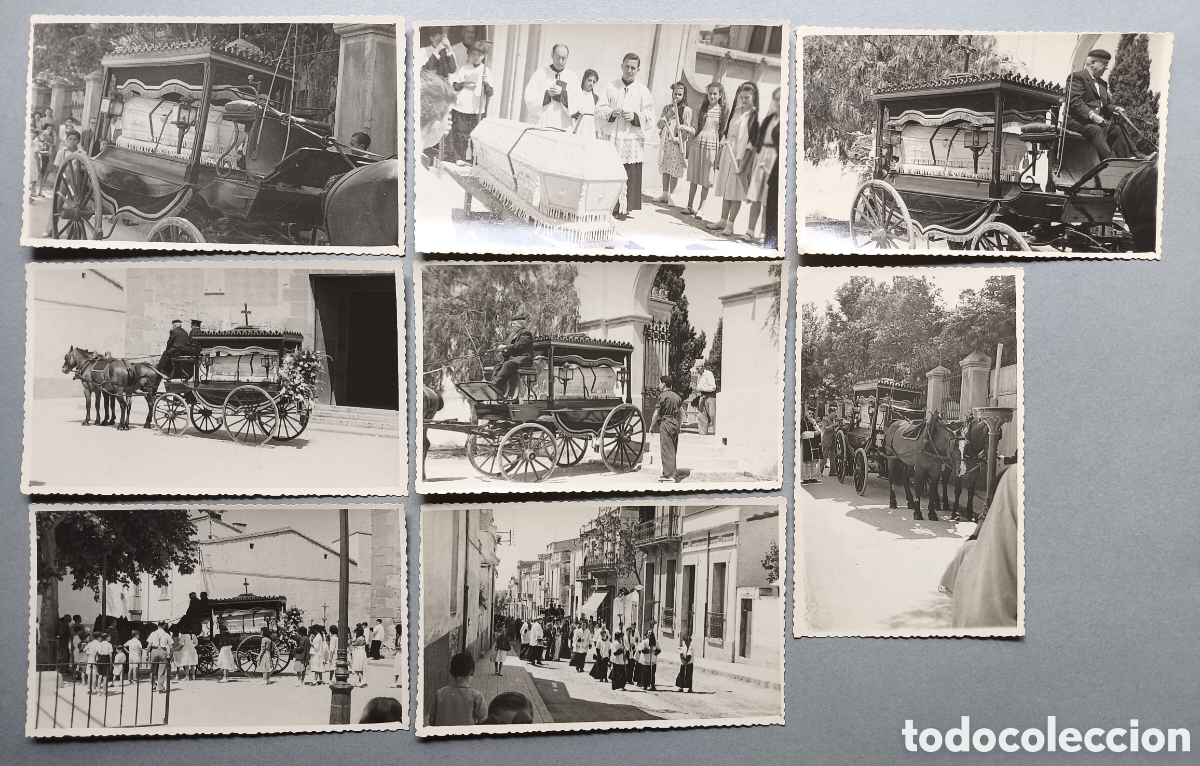 Photographie ancienne: ESPA&Ntilde;A CORTEJO F&Uacute;NEBRE FOTOGRAF&Iacute;A LOTE 8 C. 1950