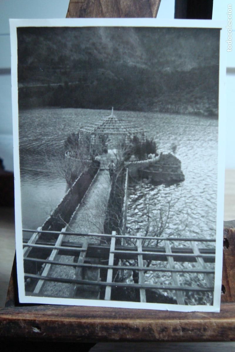 Fotograf&iacute;a antigua: ANTIGUA FOTOGRAFIA PANTANO DEL CHORRO EMBALSE DEL CONDE GUADALHORCE. ARDALES MALAGA A&Ntilde;OS 50