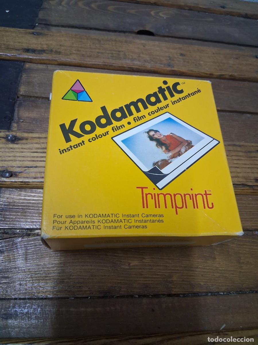 Fotograf&iacute;a antigua: Paquete de pel&iacute;cula instant&aacute;nea Kodak Kodamatic Trimprint c&aacute;mara de fotos