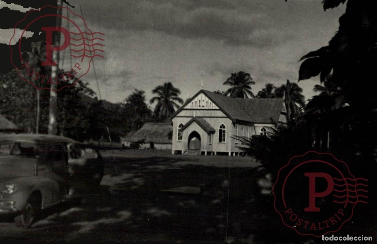 Fotograf&iacute;a antigua: OCEANIA OCEANIE. EGLISE AUX SAMOA. +- 12.5X8.5CM