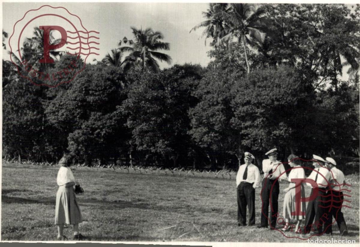 Fotograf&iacute;a antigua: OCEANIA OCEANIE. LEQUIPAGE AUX SAMOA. +- 11.5X8.5CM