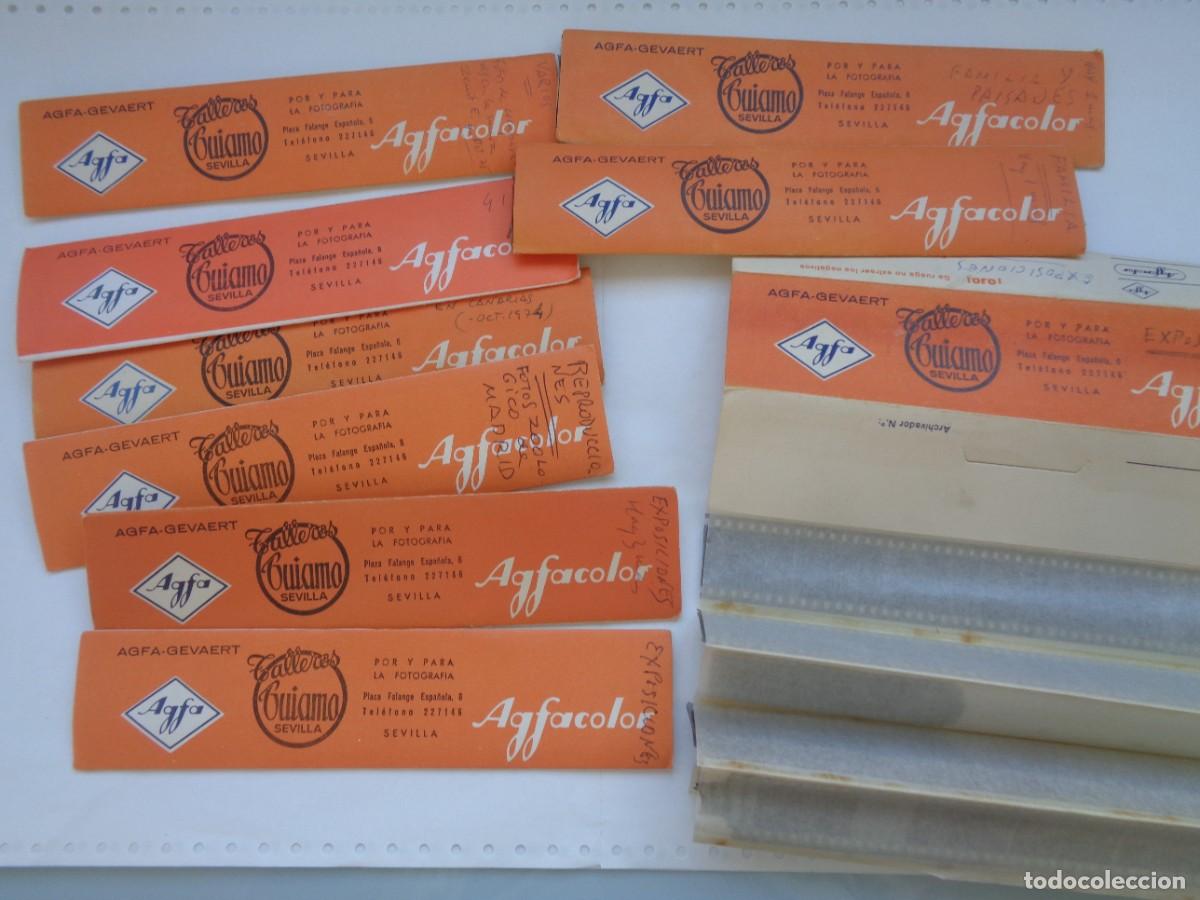 Fotograf&iacute;a antigua: LOTE DE 9 FUNDAS DE AGFA-GEVAERT PARA TALLERES GUIAMO DE SEVILLA CON NEGATIVOS DE 278 FOTOS