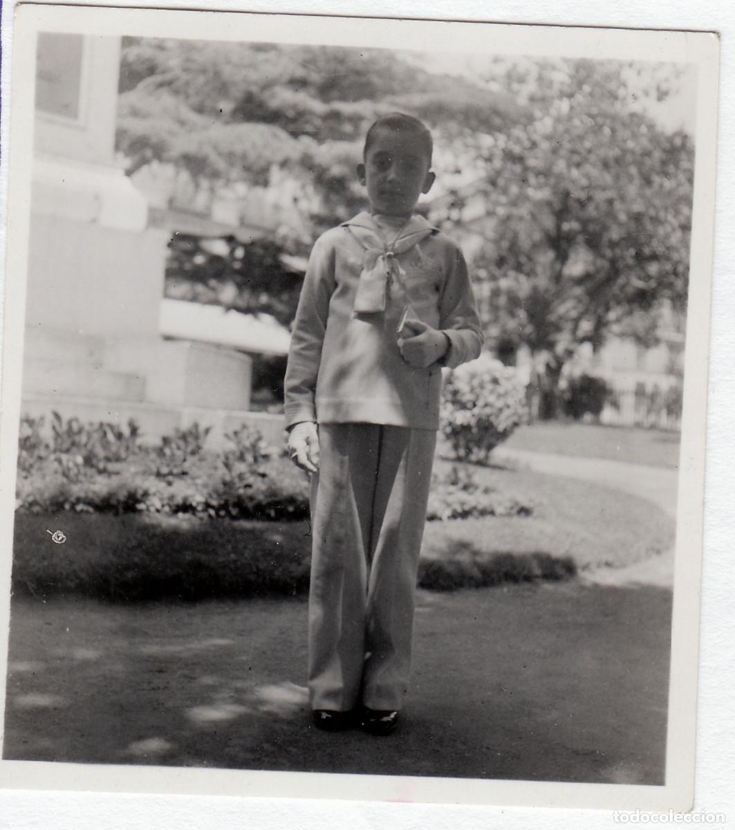 Photographie ancienne: Ni&ntilde;o de Comuni&oacute;n. A&ntilde;os 40-50 bm