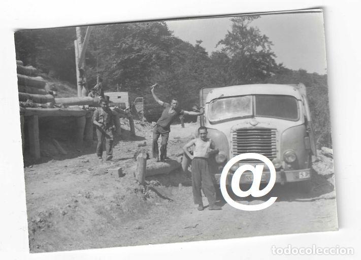 Fotograf&iacute;a antigua: FOTO CAMION ENASA PEGASO Z-203 MOFLESTES MATRICULA SAN SEBASTIAN