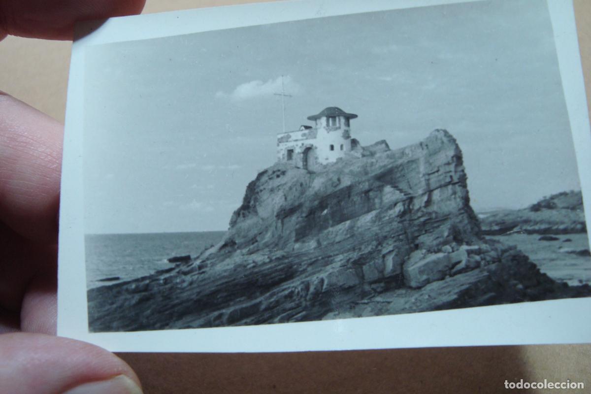 Fotograf&iacute;a antigua: ANTIGUA FOTOGRAFIA CASETA PRACTICOS PUERTO PLAYA CAMELLO SANTANDER. A&Ntilde;OS 40?