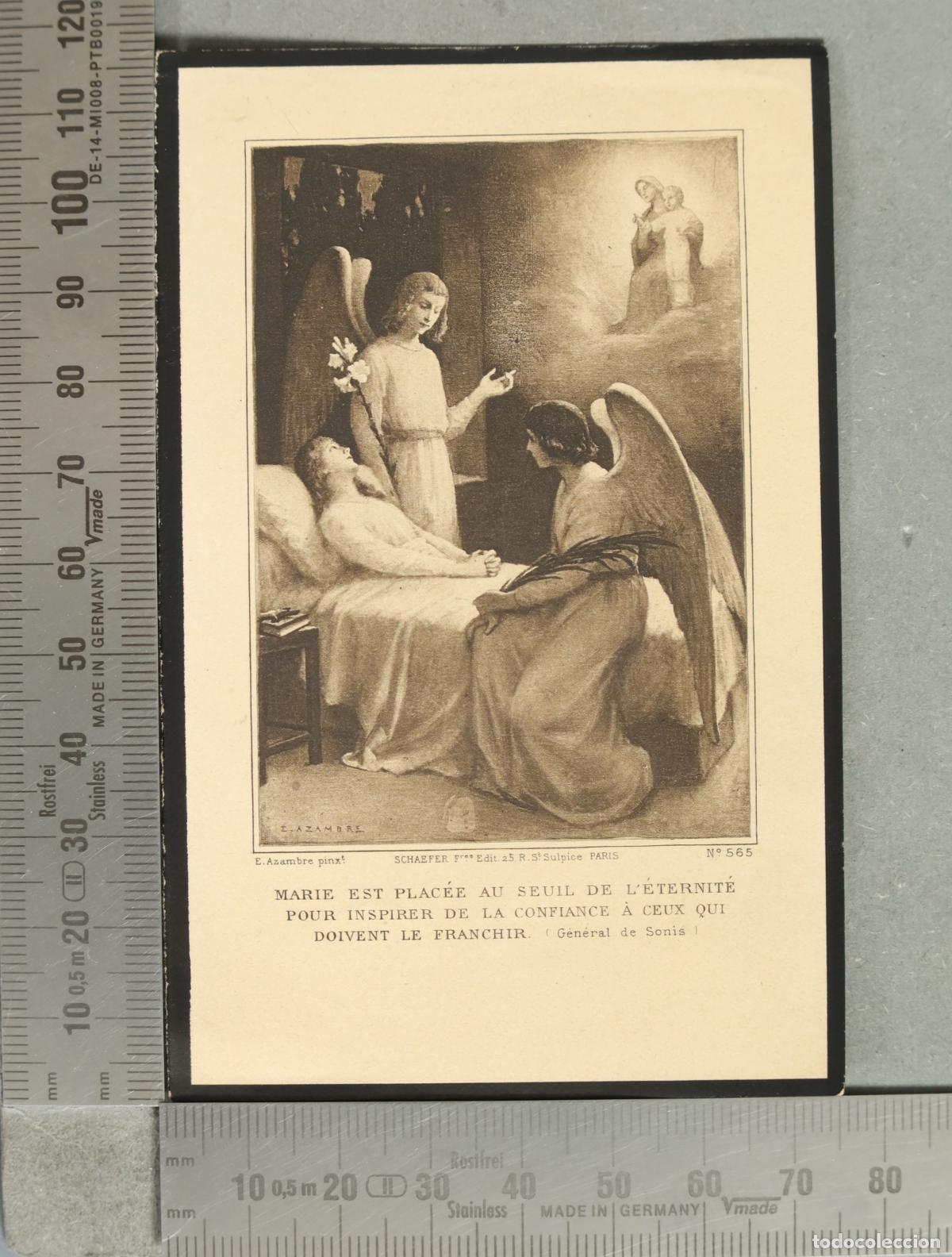 Fotograf&iacute;a antigua: ESQUELA. MARIA EST PLACEE AU SEUIL DE L'ETERNITE