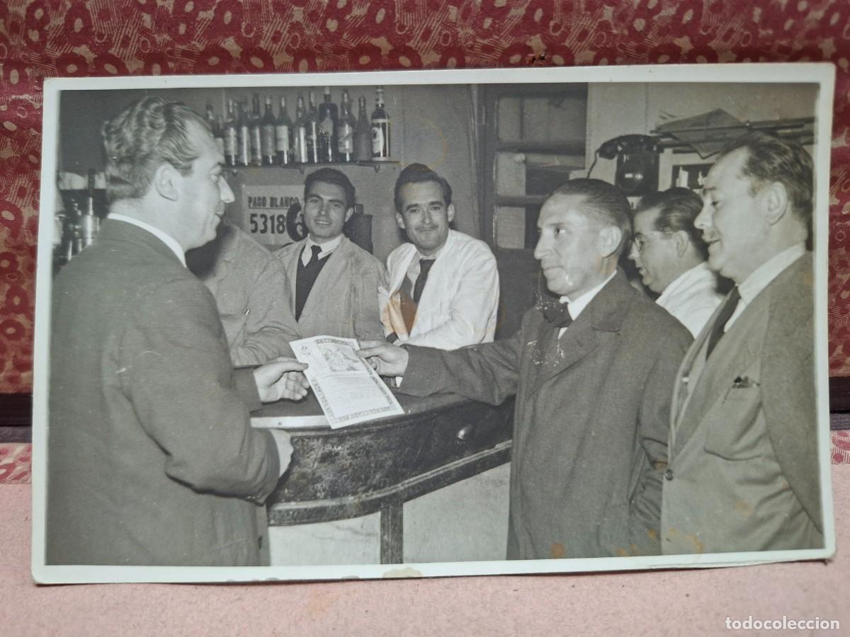 Fotograf&iacute;a antigua: ANTIGUA FOTOGRAFIA COMERCIO BAR SELLO ALEDO LORCA MURCIA
