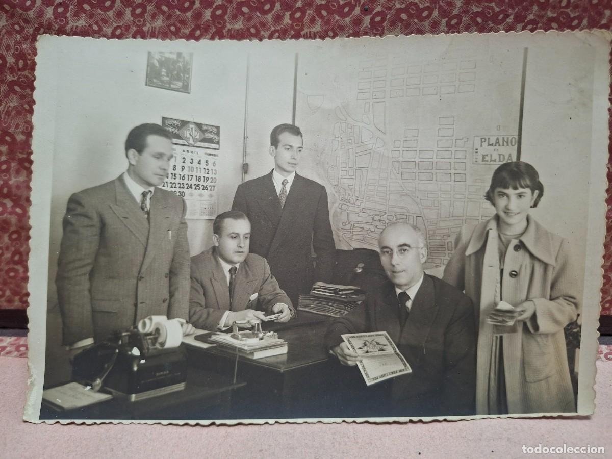Fotograf&iacute;a antigua: ANTIGUA FOTOGRAFIA OFICINA PLANO DE ELDA ALICANTE