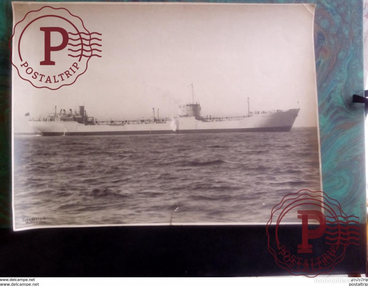 Fotograf&iacute;a antigua: BRALANTA +- 39 * 29 CM REAL PHOTOGRAPH BOAT BARCO BOOT BOAT TEAR ON THE BOTTOM SEE PHOTO